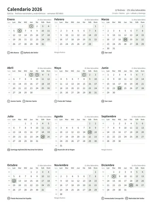 Primera página: Calendario anual A4 vertical (A4 vertical · 1 página · unos 67 KB)