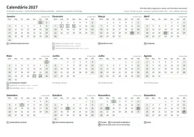 Prévia: Calendário anual (A4 paisagem)