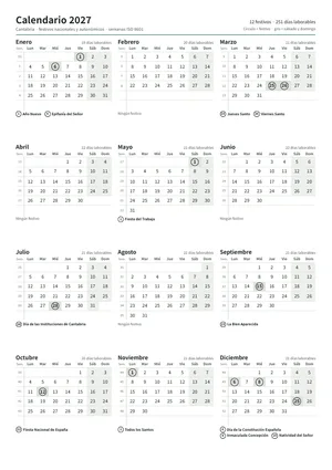 Primera página: Calendario anual A4 vertical (A4 vertical · 1 página · unos 67 KB)