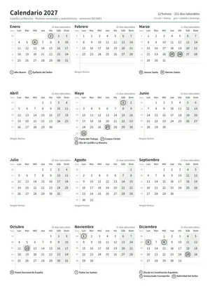 Primera página: Calendario anual A4 vertical (A4 vertical · 1 página · unos 68 KB)