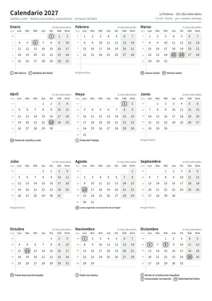 Primera página: Calendario anual A4 vertical (A4 vertical · 1 página · unos 67 KB)