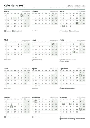Primera página: Calendario anual A4 vertical (A4 vertical · 1 página · unos 73 KB)