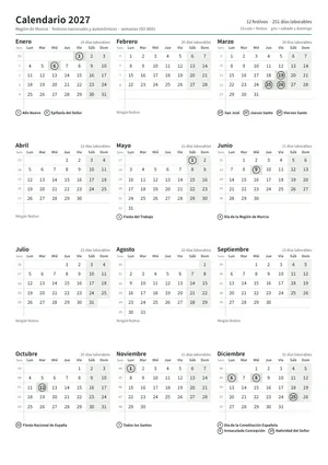 Primera página: Calendario anual A4 vertical (A4 vertical · 1 página · unos 67 KB)