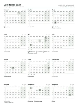 Première page : Calendrier annuel A4 portrait (A4 portrait · 1 page · env. 66 Ko)