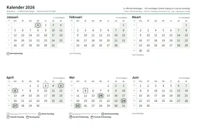 Eerste pagina: Halfjaarkalender A4 liggend (A4 liggend · 2 pagina's · ca. 71 kB)