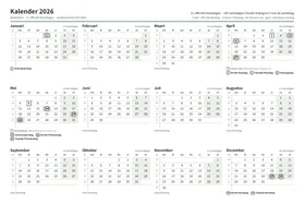 Eerste pagina: Jaarkalender A4 liggend (A4 liggend · 1 pagina · ca. 68 kB)