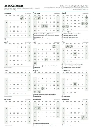 First page of the year calendar, A4 portrait (A4 portrait · 1 page · about 87 KB)