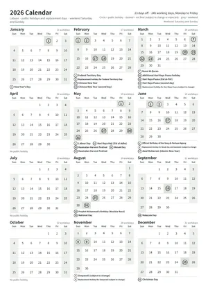 First page of the year calendar, A4 portrait (A4 portrait · 1 page · about 92 KB)