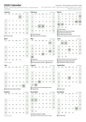 First page of the year calendar, A4 portrait (A4 portrait · 1 page · about 86 KB)