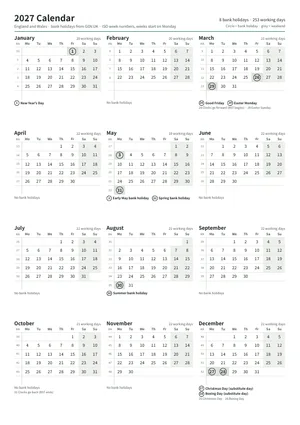 First page of the year calendar, A4 portrait (A4 portrait · 1 page · about 64 KB)