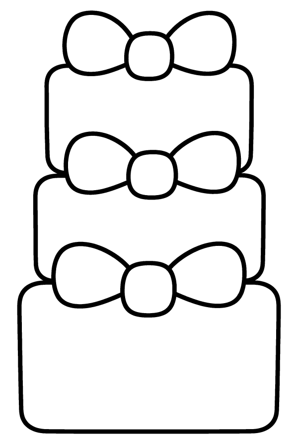 Coloriage de Noël facile : une pile de cadeaux de Noël
